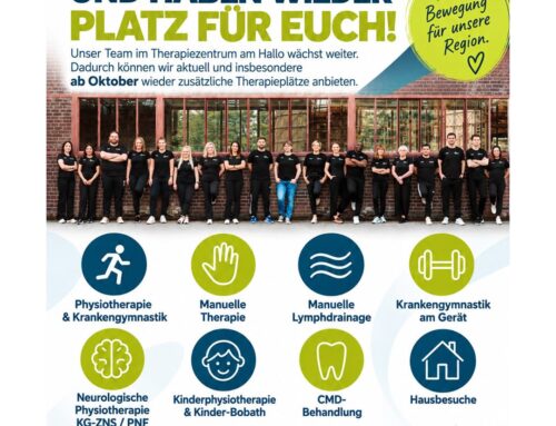 Wir wachsen – wieder mehr Therapieplätze im Therapiezentrum am Hallo